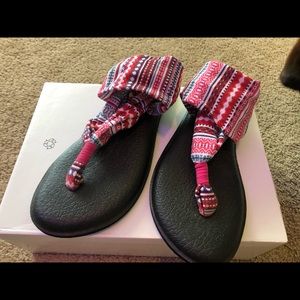 Sanuk flip flops